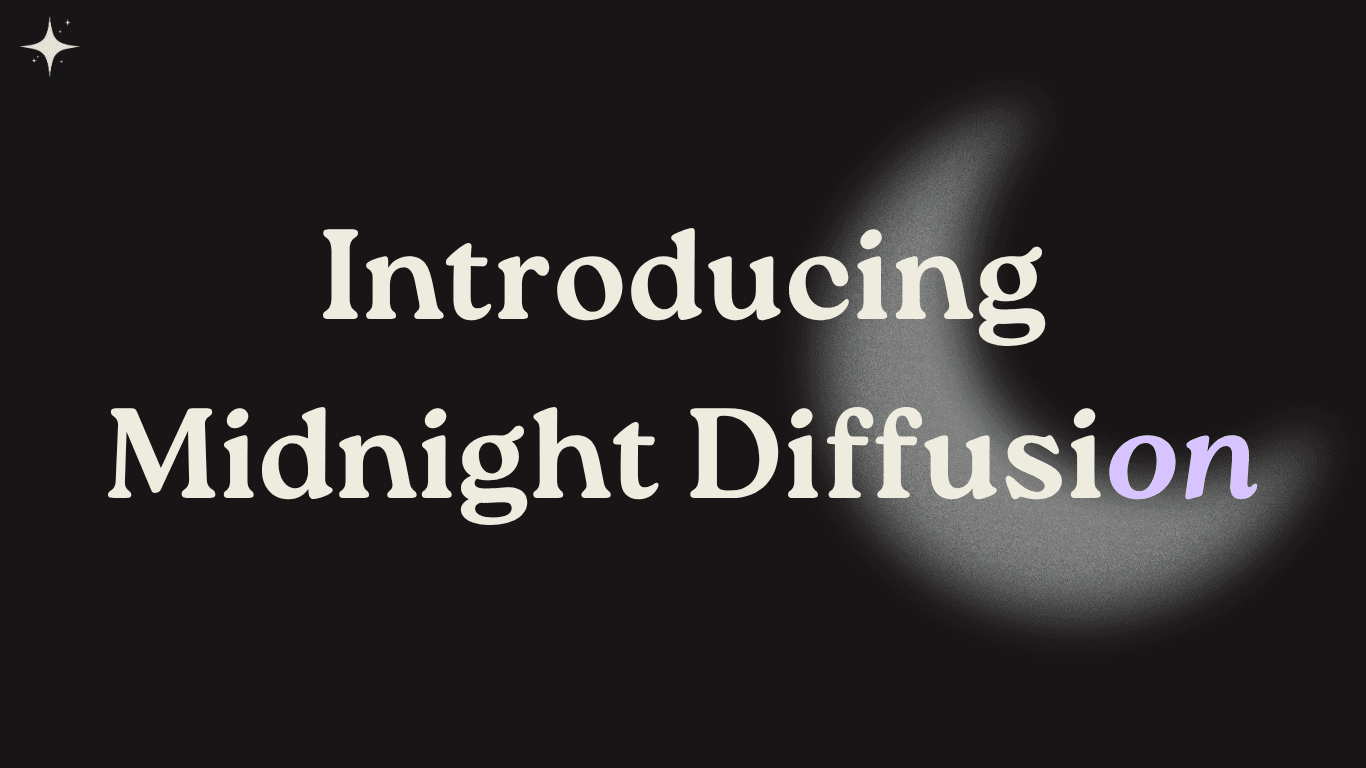 Thumbnail for Introducing Midnight Diffusion: The Art of AI-Powered Eloquence